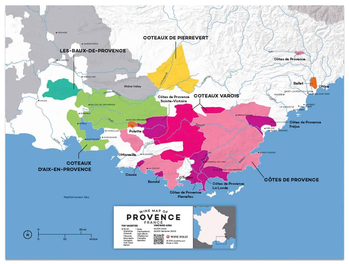 Wine Map of france