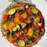 Summer Roasted Vegetables with Socca