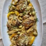 Lemon Chicken with Fennel, Olives and Herbs de Provence